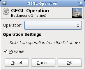 GEGL Operation tool