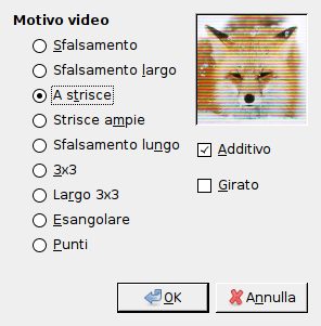 Opzioni del filtro «video»